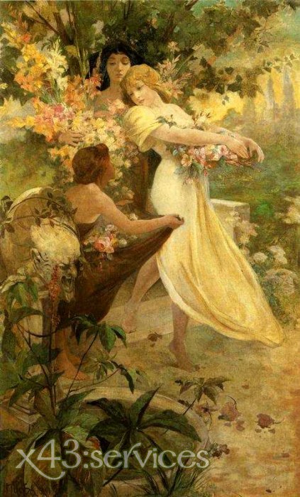 Alfons Mucha - Blumen